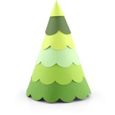 3D Scalloped Christmas Tree