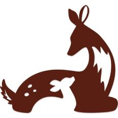 Mother Deer and Fawn