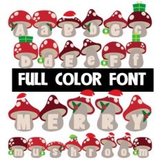 Merry Mushroom Color Font