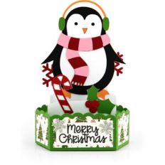 Hexagon Pop Up Card Penguin