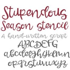 ZP Stupendous Season Stencil