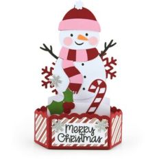 Hexagon Pop Up Card Snowman