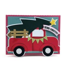 Truck with Christmas Tree Merry Christmas