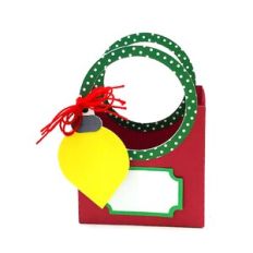 Tote with Christmas Ornament Tag