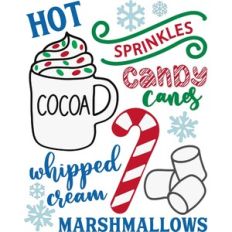 Hot Cocoa Menu - Sprinkles Version