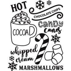 Hot Cocoa Menu - Stencil Version
