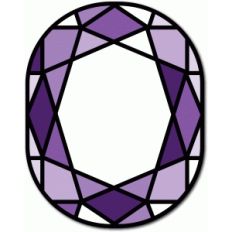stained glass lozenge
