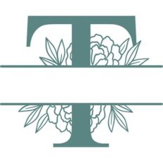 t split monogram frame