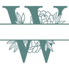 w split monogram frame