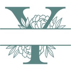 y split monogram frame