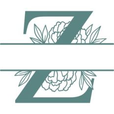 z split monogram frame