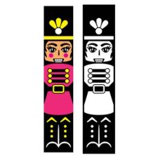 Female Nutcracker Christmas Porch Sign Design