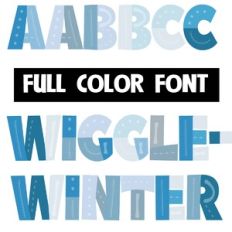 Wigglewinter Color Font