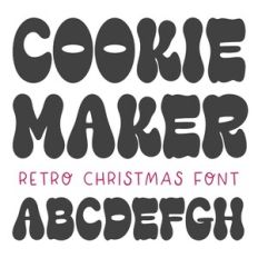 BFC Cookie Maker Retro Christmas Font