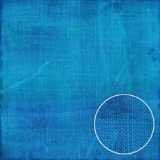 Blue Grunge Coarse Linen Monoprint Background Pattern