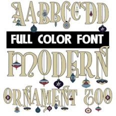 Modern Ornament Too Color Font