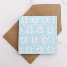 mini snowflake card and envelope