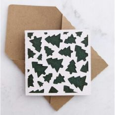 mini scattered trees card and envelope
