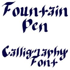 fountain pen font