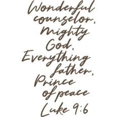 wonderful counselor
