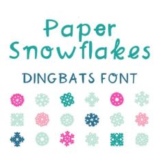Paper Snowflakes Font