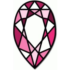 stained glass teardrop