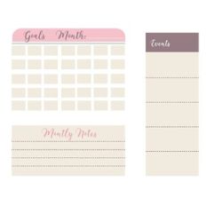 Monthly Goals Planner Page