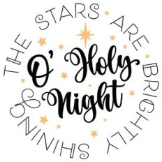 O' Holy Night Word Circle