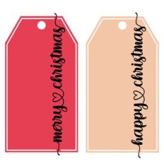 Layered Christmas Tags