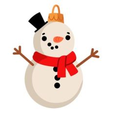 Cute Snowman Christmas Ornament