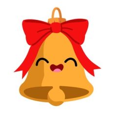 Kawaii Bell Christmas Ornament