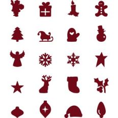 Christmas Nail Art Silhouette Stickers