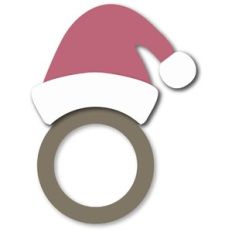 Napkin Ring Santa Hat