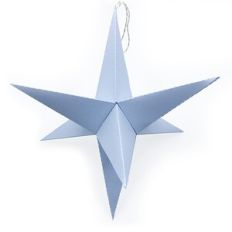 Eight Pointed Star Ball Ornament