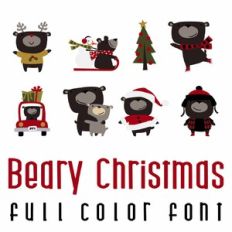 Beary Christmas Full Color Font