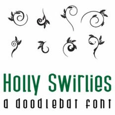 Holly Swirlies Doodlebat Font