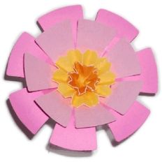 3D square flower