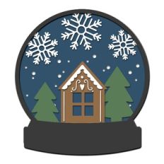 Layered Round Snowglobe