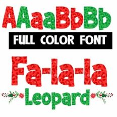 Fa-la-la-leopard Color Font