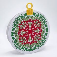 Christmas bauble card