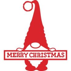 merry christmas gnome banner