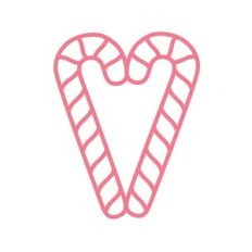candy cane heart