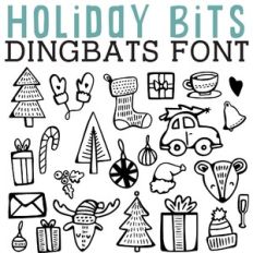 CG Holiday Bits Dingbats