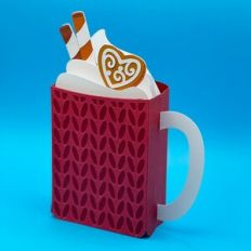 Hot cocoa mug box card