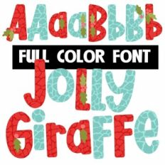 Jolly Giraffe Color Font