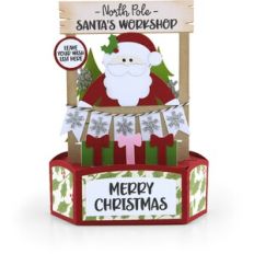 Hexagon Pop Up Card Booth Santa