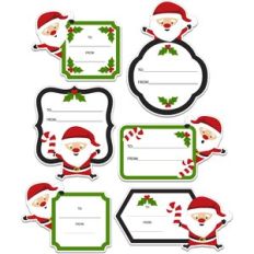 Print and Cut Santa Labels