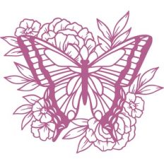 butterfly with flowers