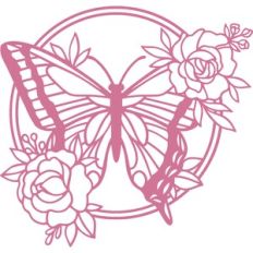 butterfly with flowers