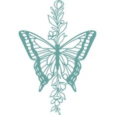 butterfly with flowers